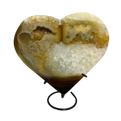 agate heart on stand 2