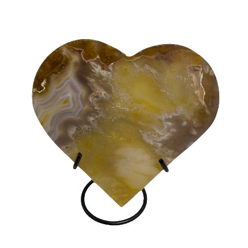 agate heart on stand 3