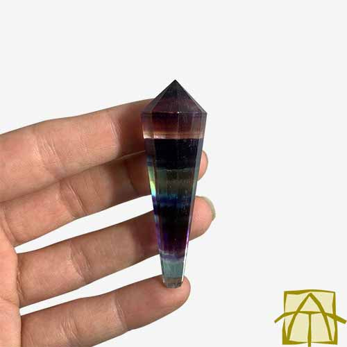 rainbow fluorite wand